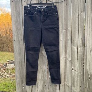 Seven 7 Black Skinny Jeans | Mid Rise | Ankle Skinny Stretch Denim | Sleek Fit